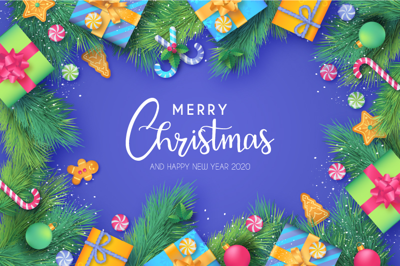 2019年圣诞主题素材包，AI源文件